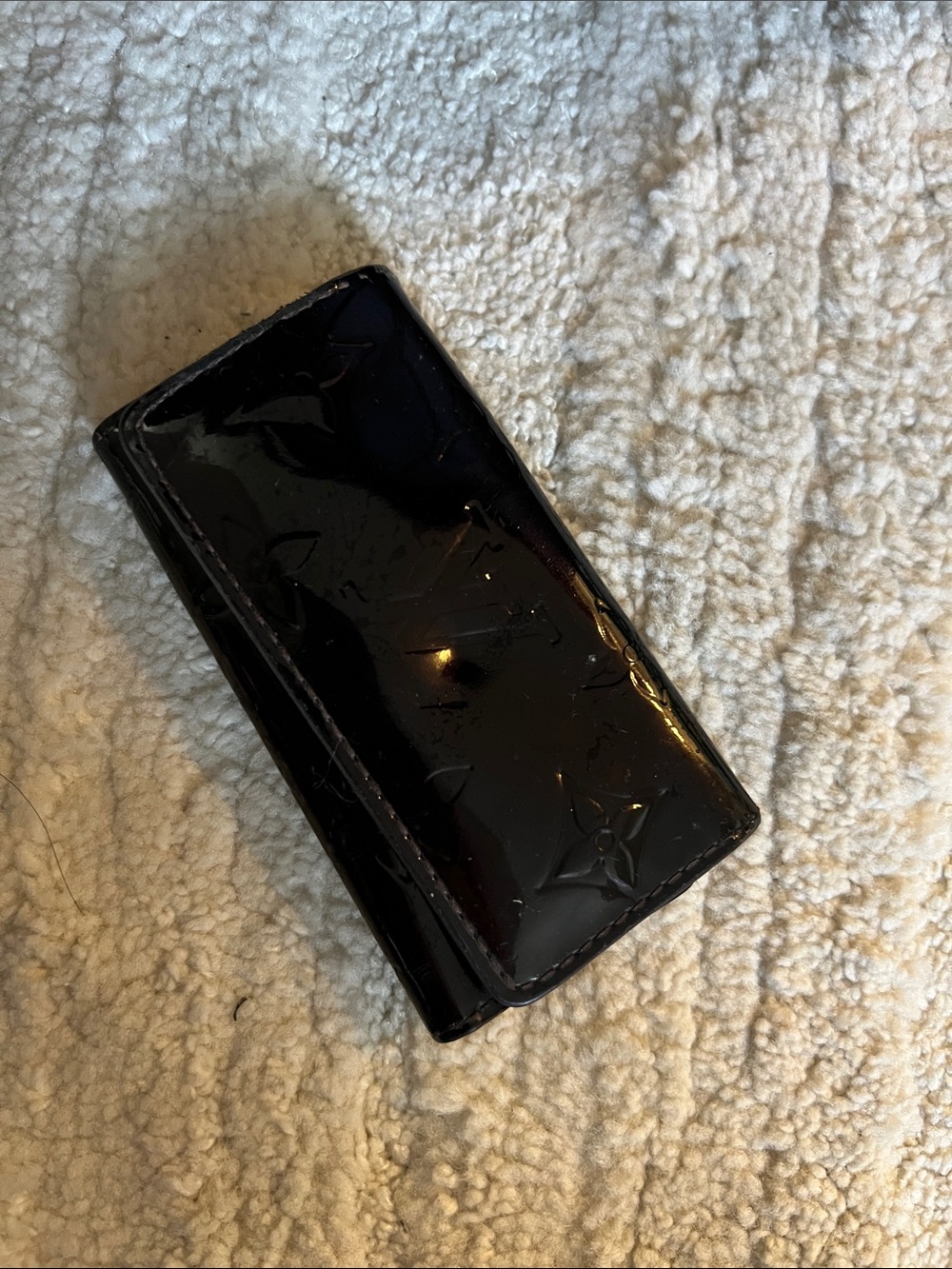 Louis Vuitton Black Patent Vernis Key Holder